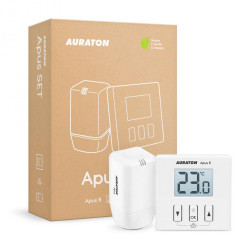 AURATON Apus SET - Bezprzewodowy zestaw elektronicznej głowicy i regulatora